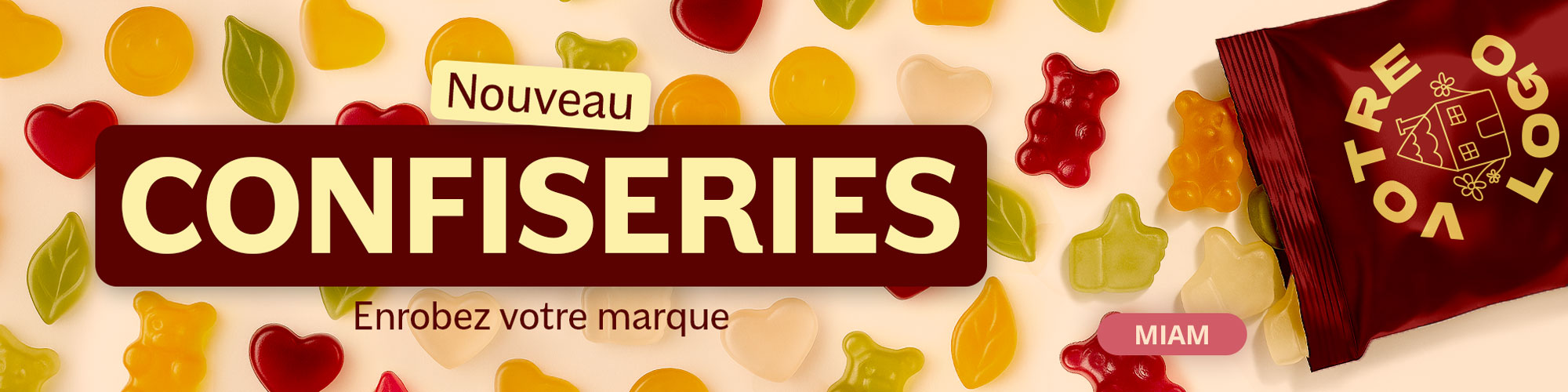 nouveauté : confiseries à personnaliser pour entreprises et professionnels