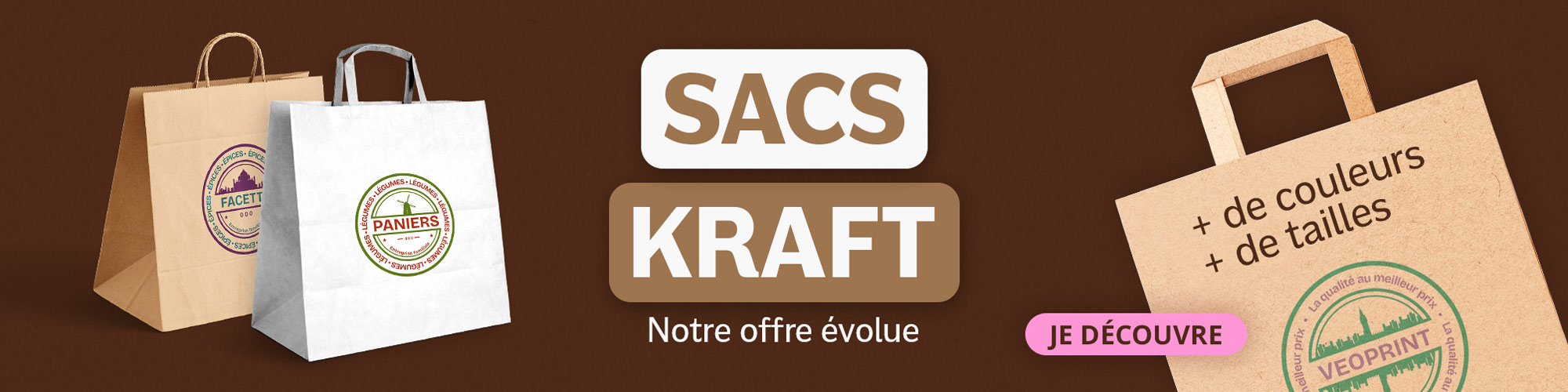 nouvelle offre de sacs en papier à personnaliser