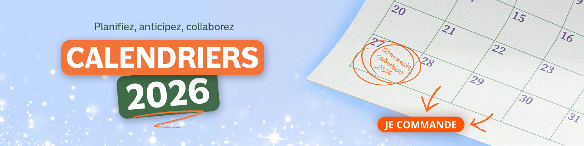 impression calendrier 2026 