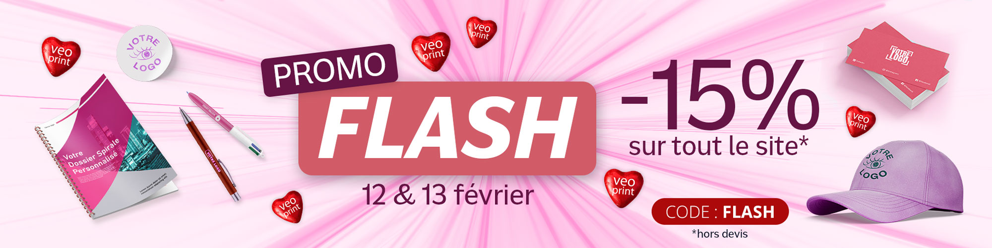 -15% sur tout le site pour la Saint-Valentin