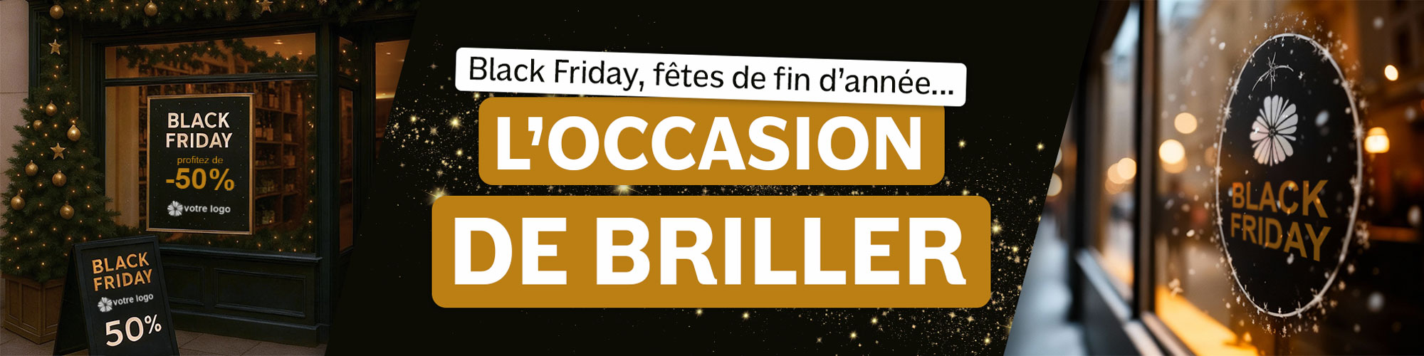 communication spéciale black friday et Noël