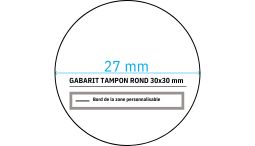 Gabarit Tampon encreur template personnalisé gratuit