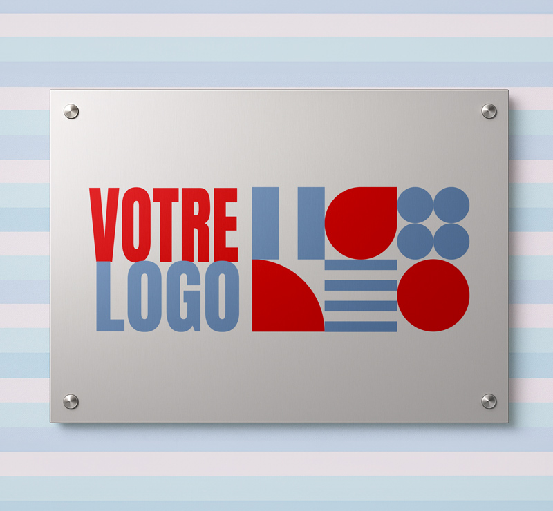 Plaque professionnelle en aluminium