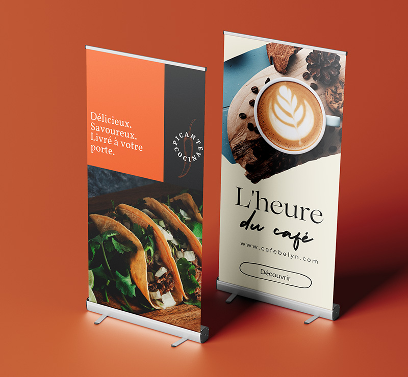 Exemple de roll up pour une entreprise de restauration