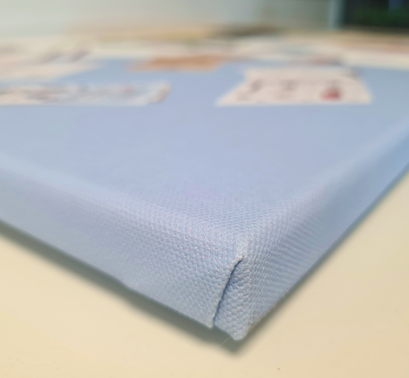 Toile avec champs imprimés