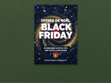 Affiches de noël et black friday à imprimer