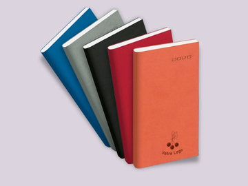 Agenda publicitaire de poche (petit format) avec impression personnalisée de type marquage embossage