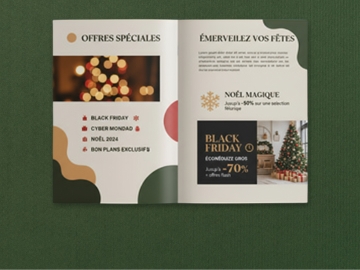 Brochures offres de noël, black friday et promos de fin d'année