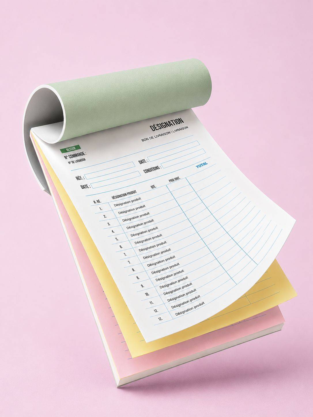 carnet autocopiant