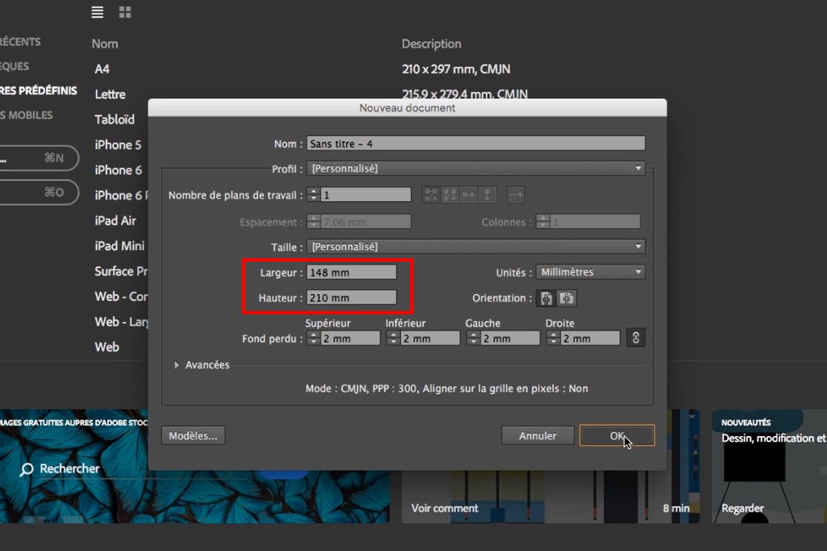 fichier sur illustrator