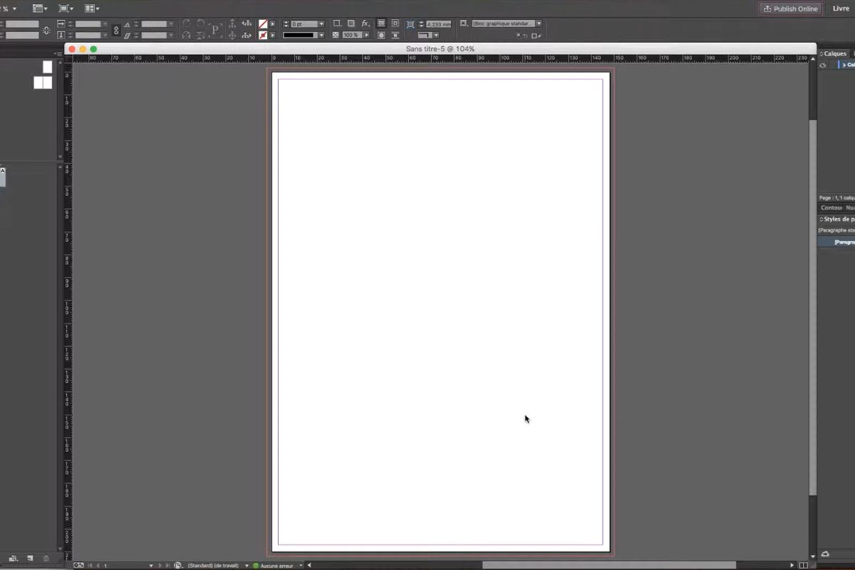 comment cr&eacute;er une fichier d'impression sur indesign