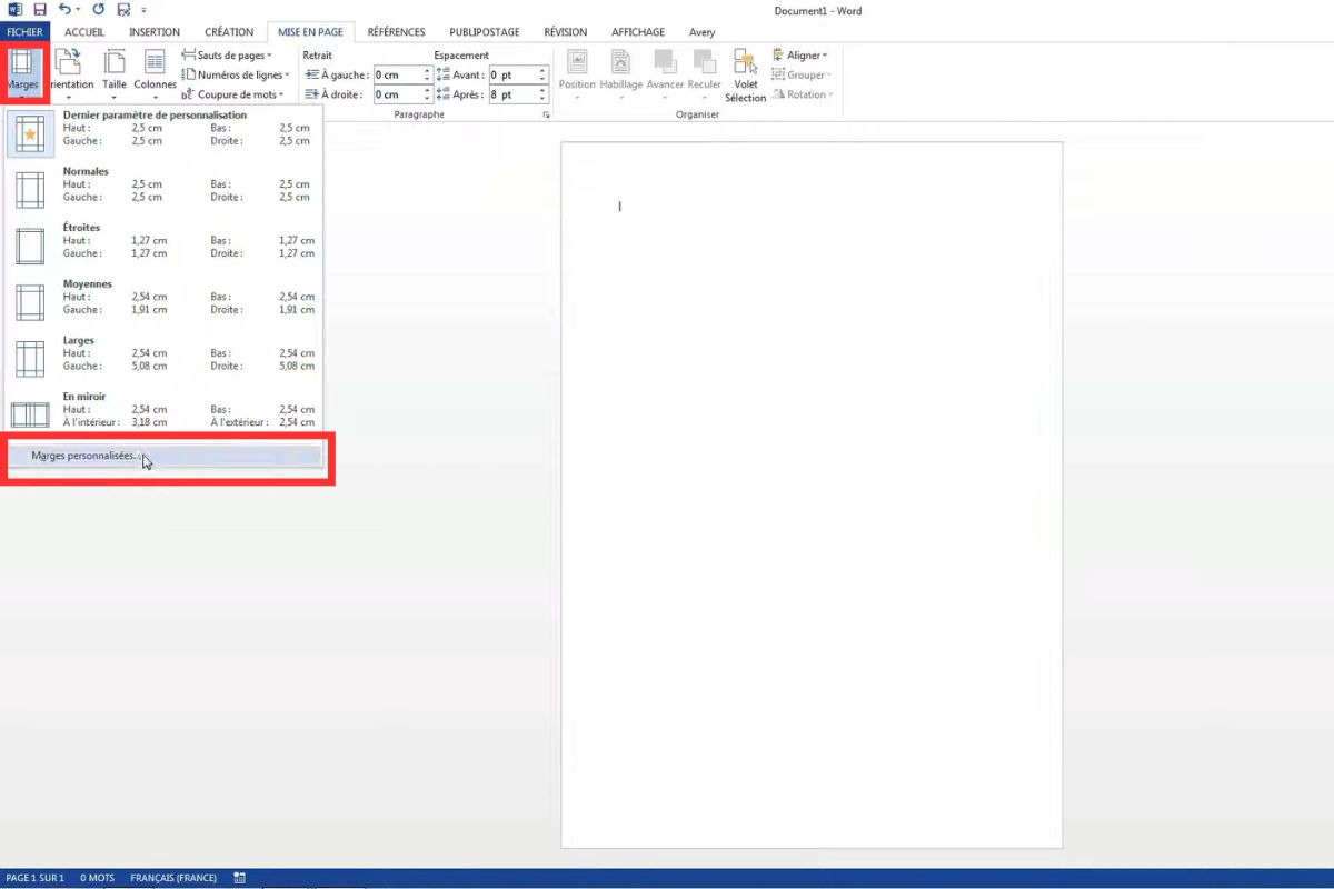 comment cr&eacute;er un fichier sur word