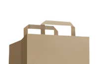 Sac papier, avec poignées plates