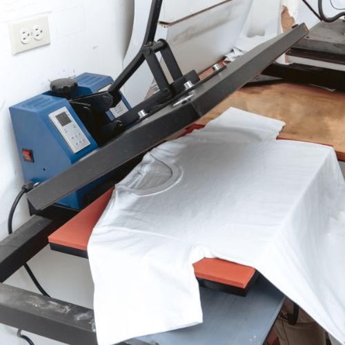 presse a chaud flocage