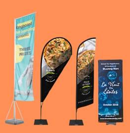 Totems extérieurs - Oriflammes