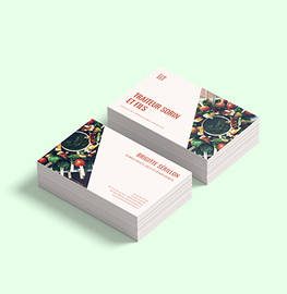 Cartes de visite papier recyclé