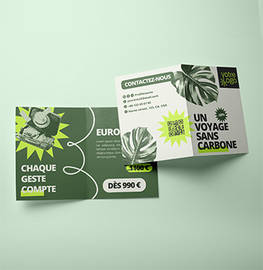 Dépliants 2 volets durables